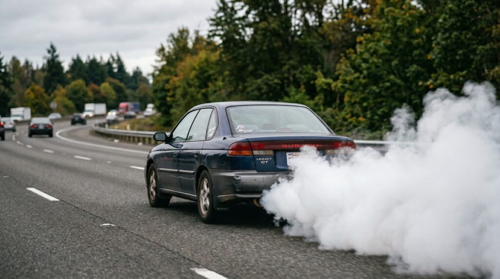 White Smoke From the Exhaust Pipe