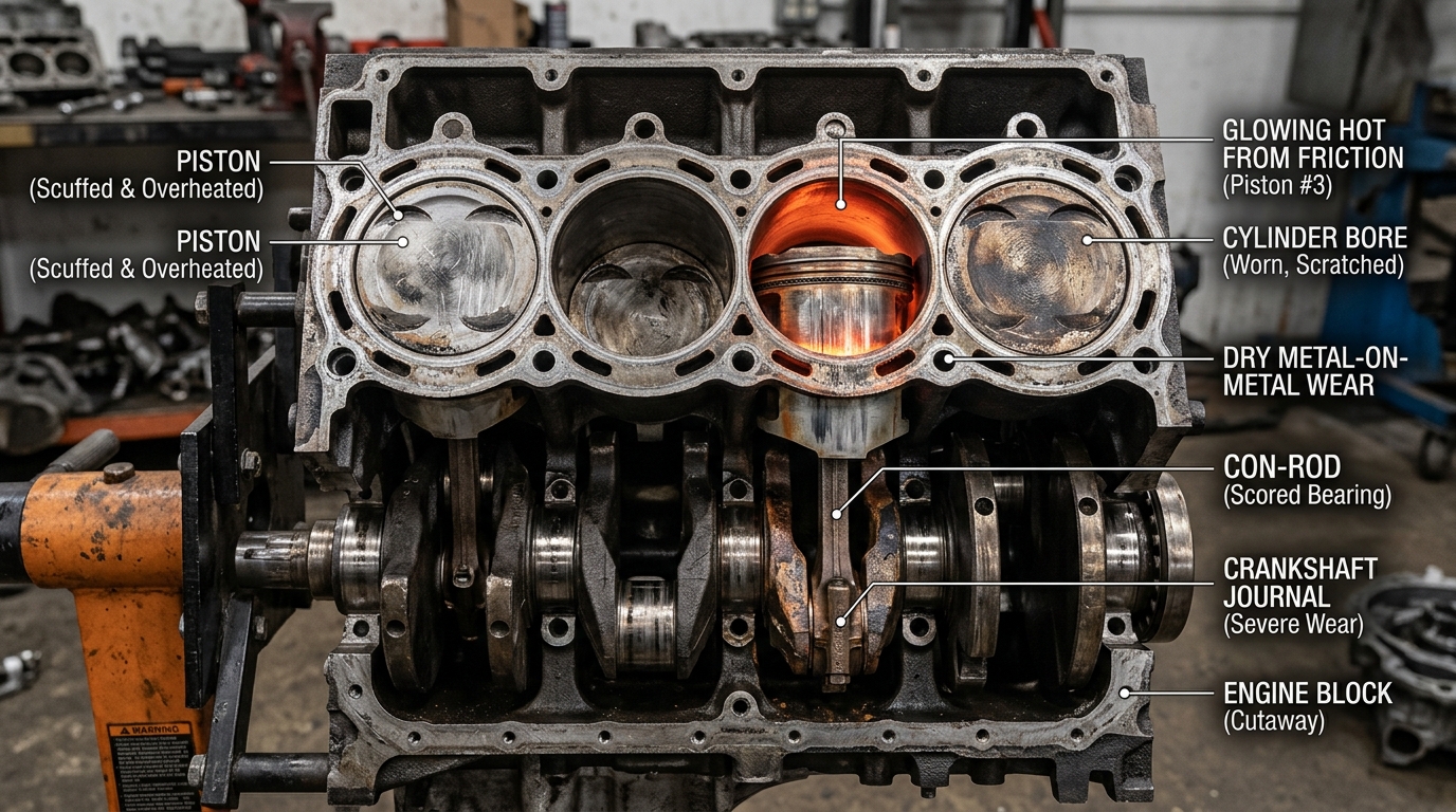 Low Oil Consequences Engine Damage What Happens Inside